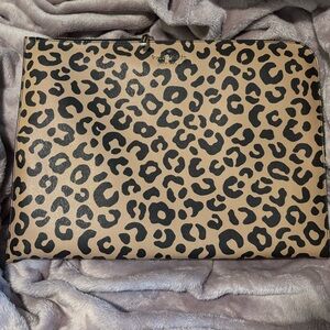 Kate Spade Black and Tan Leopard Laptop Bag